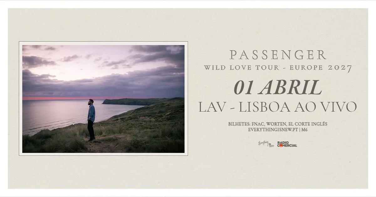 Passenger regressa a Portugal para concerto em Lisboa em 2027