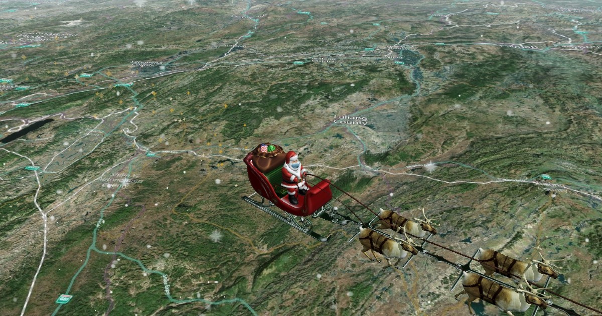 Onde anda o Pai Natal a esta hora?