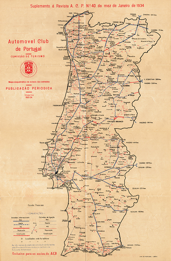 Mapa do Centro de Portugal, 1933, Título: Mapa do Centro de…